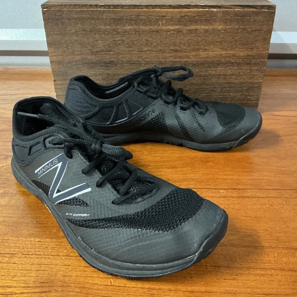 New Balance Men MX20v5 Black Minimus Trail Running Shoe MX20BK5 Size 10 - Picture 1 of 8